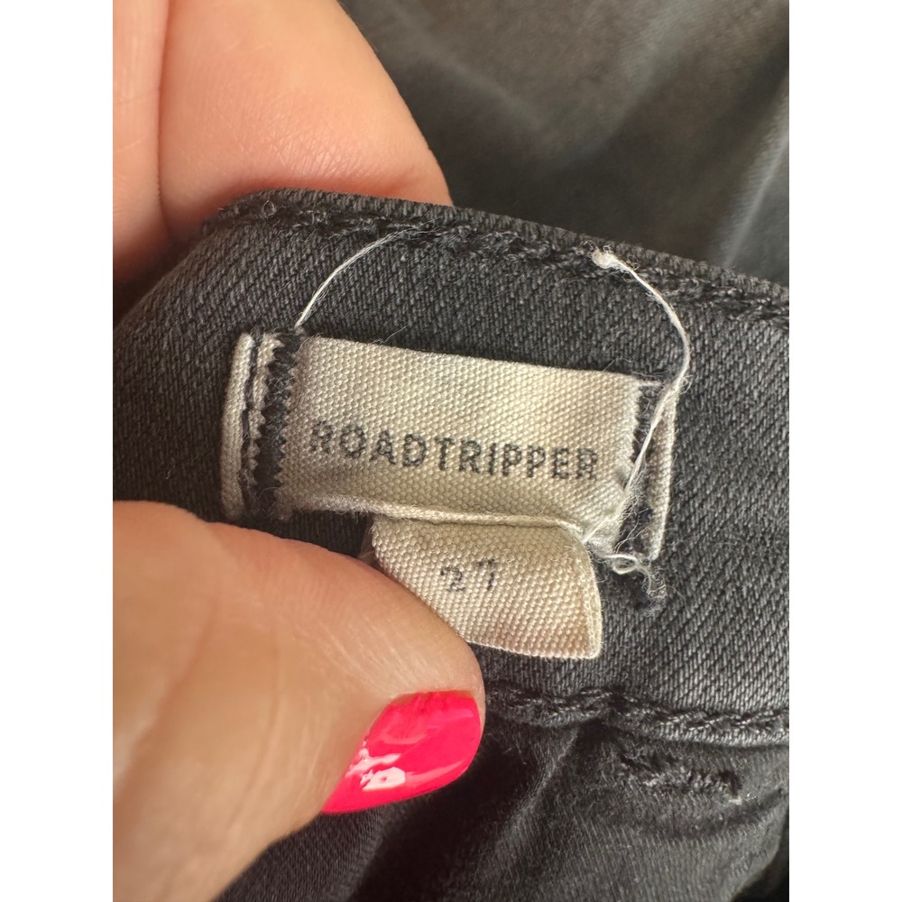 Madewell Roadtripper High Rise Skinny ankle Jeans Charcoal Wash‎ Crop Size 27 - Picture 7 of 8